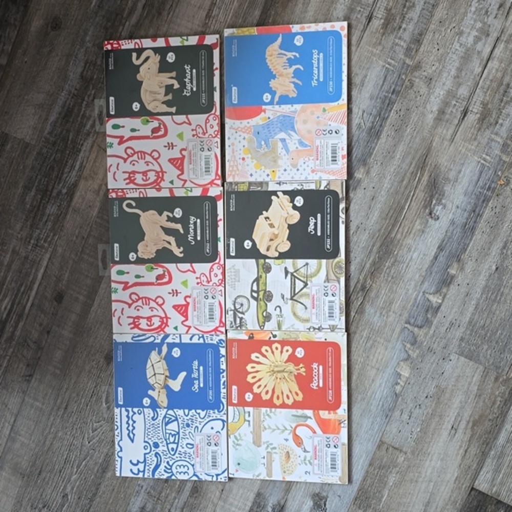 6- 3D Puzzles | Brand New | Robotime| Wooden‎ Puzzles​
